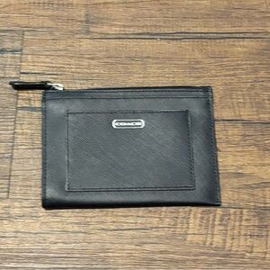 Coach Black Leather Card Holder